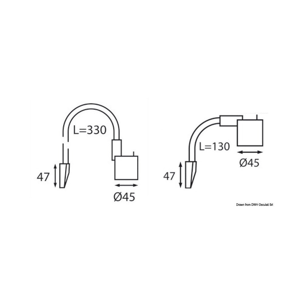 Articulated reading LED spotlight