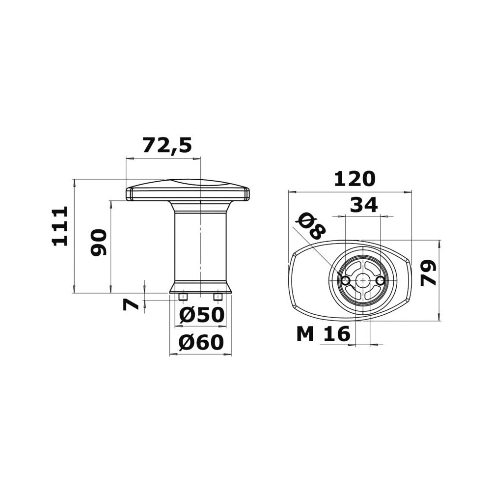 Cleat and fairlead modular system