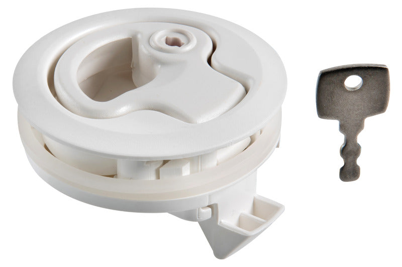 Plastic flush pull latches