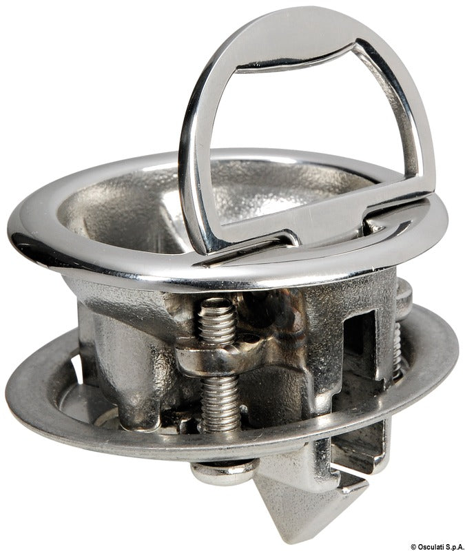 Lock for small hatches/flush pulls
