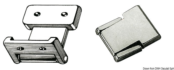 "Flush Deck"-gångjärn för små luckor