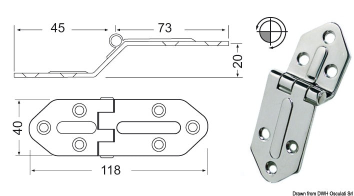 Hinges 2,5 mm