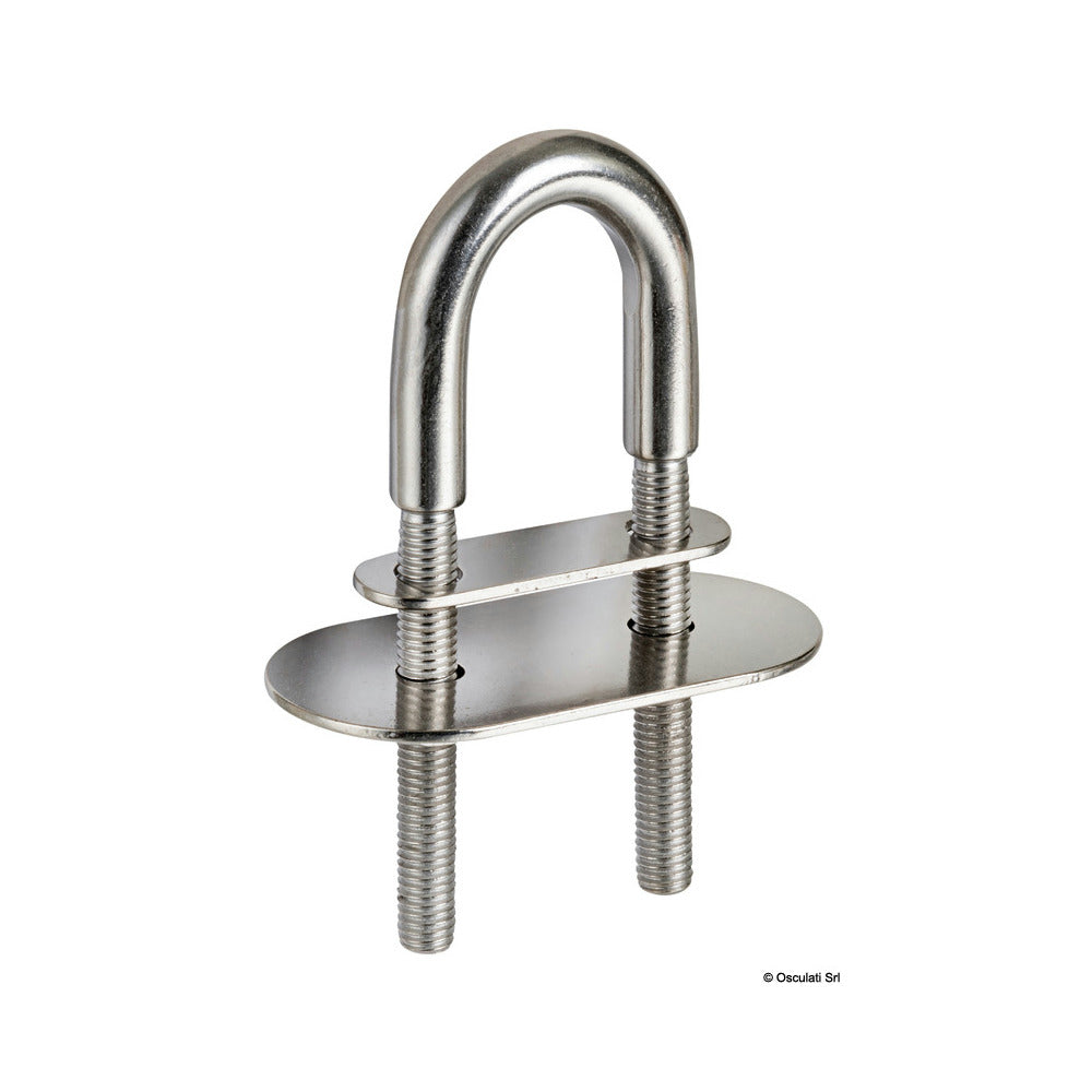U-bolt with two plates