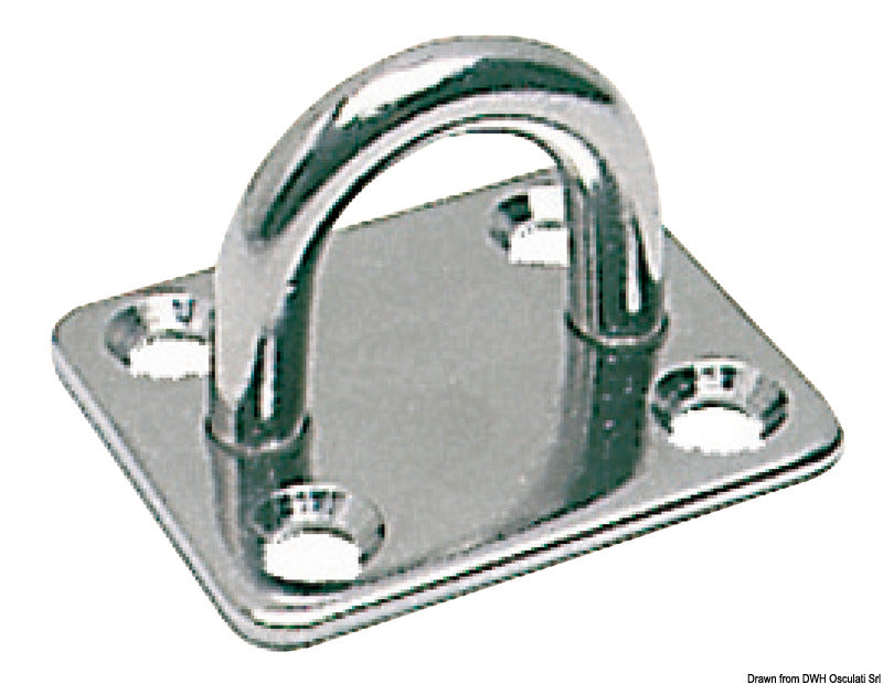 Rektangulär platta med ring