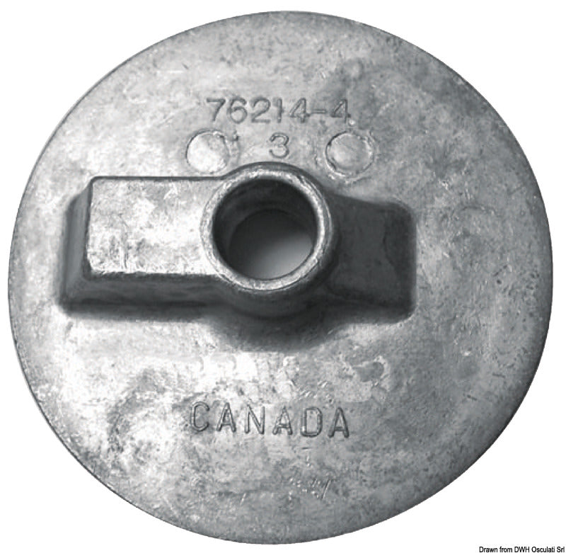 Plattflänsanod för Alpha/Bravo/Verado