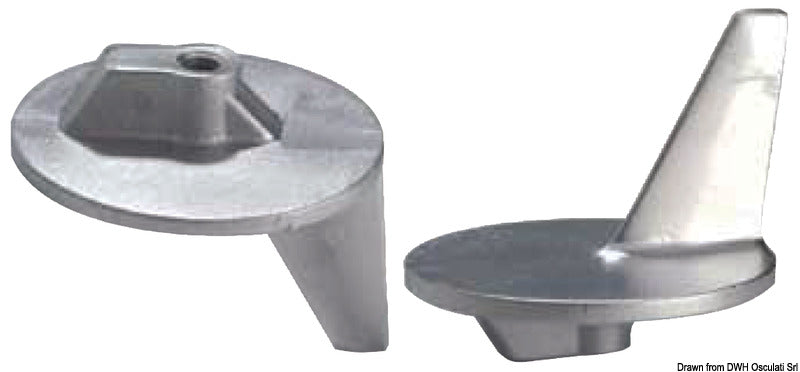 Zinkanod för drev med propellrar i rostfritt stål 50/140 hk