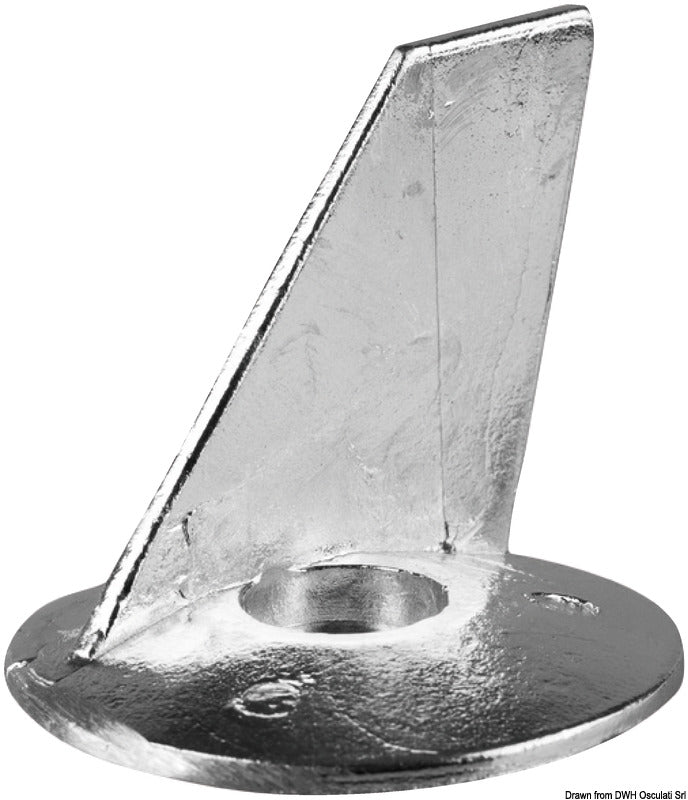 Zinkflänsanod för 50 hk fyrtaktare