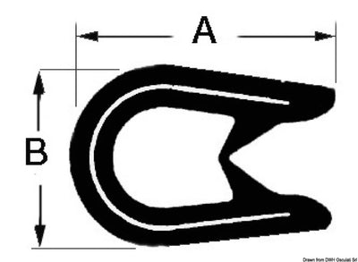 Profil for kantlisting av armert glassfiber og andre materialer