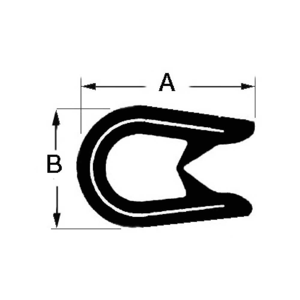 Profile designed for trimming reinforced fiberglass and other materials