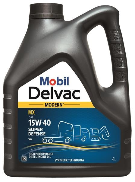 Mobil Delvac Modern 15W-40 Super Defence V4 dieselmotorolje 4 l
