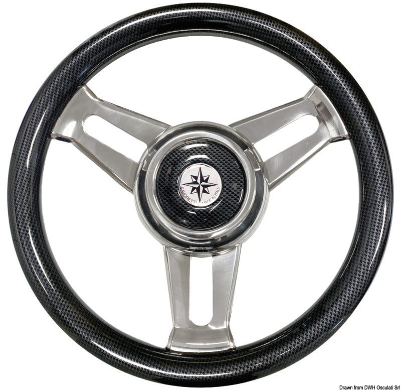 Steering wheels with stainless steel spokes