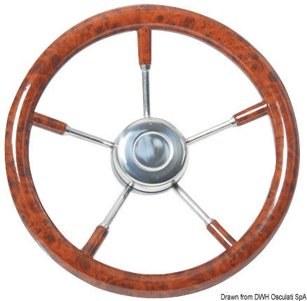 Steering wheels with stainless steel spokes