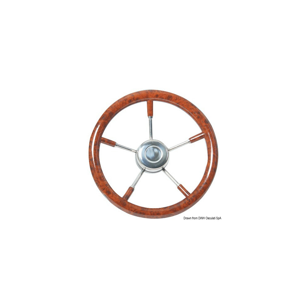 Steering wheels with stainless steel spokes