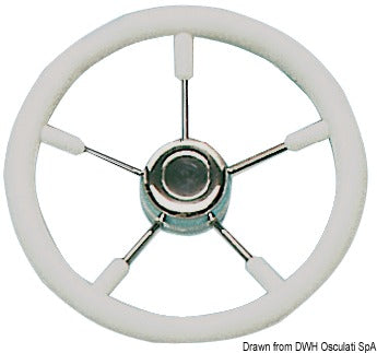Steering wheels with stainless steel spokes