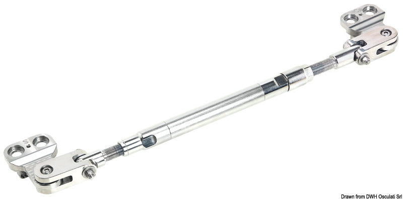 Perämoottorin kytkentätanko hydraulisella ohjauksella