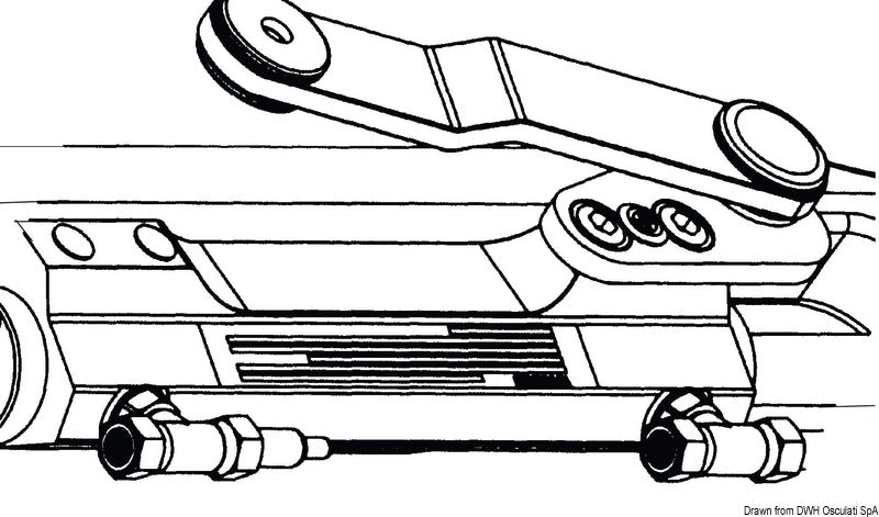 Hydraulisylinteri perämoottoreille