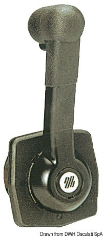 Single lever control for recess wall mounting