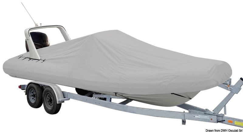 Tailored tarpaulin for dinghies