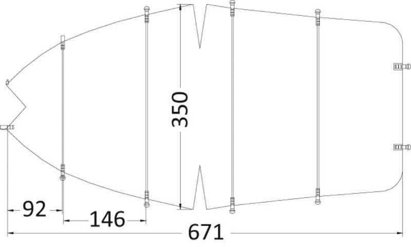Suoja avorunkoisille rungoille, joissa on keskitetty ohjauspaneeli/kansirunkoisille rungoille, joissa on tuulilasi