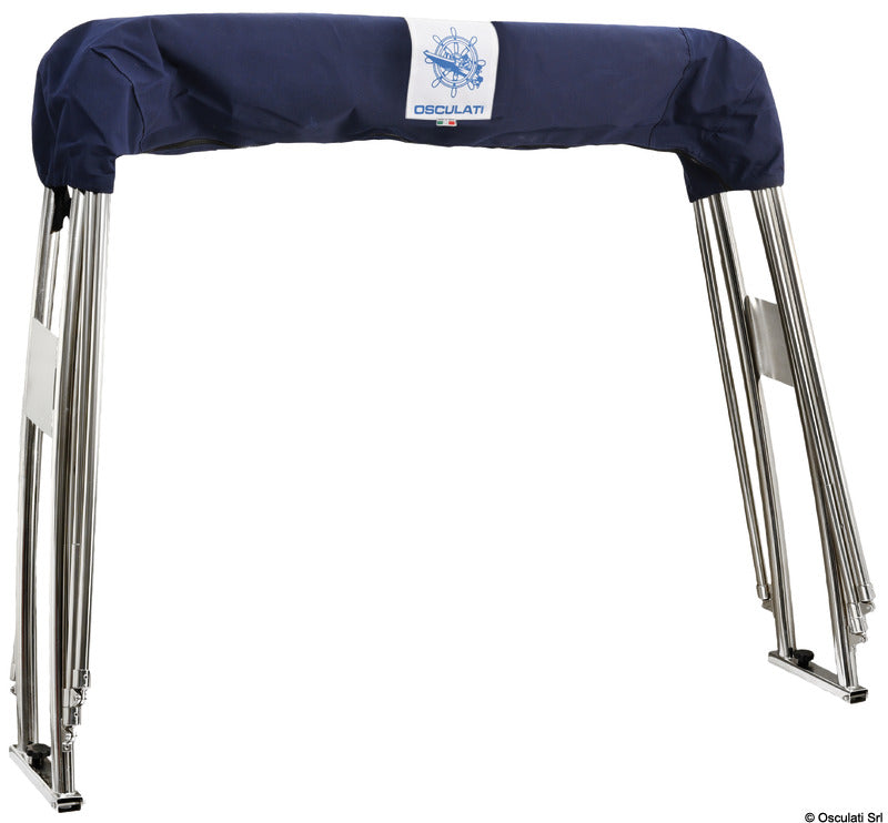 A-frame with folding awning