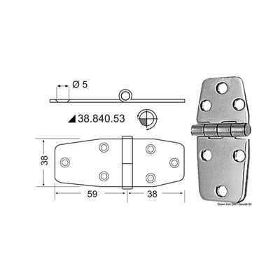 Hinges 2,5 mm