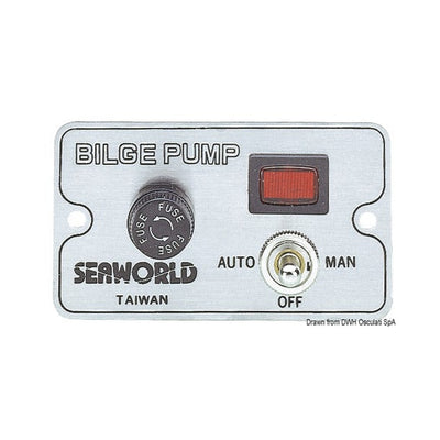 Manual panel switch for electric bilge pumps