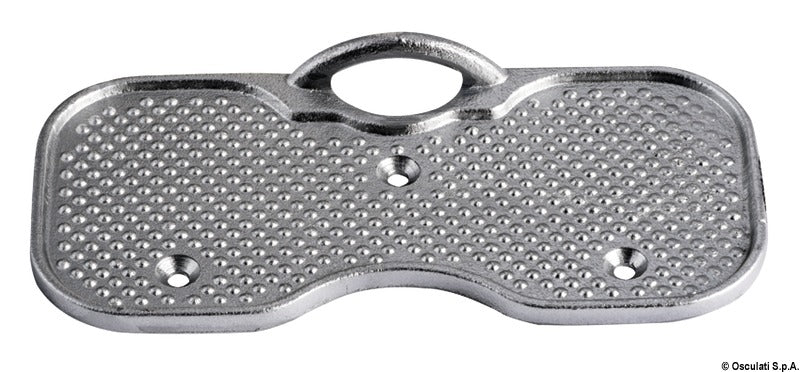 Transom protective plate with ring