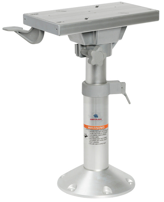 Pedestal with swivel slide