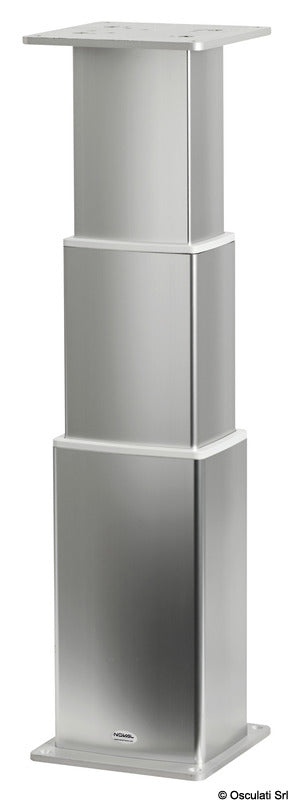 SQUARE-ALU electrical table pedestal