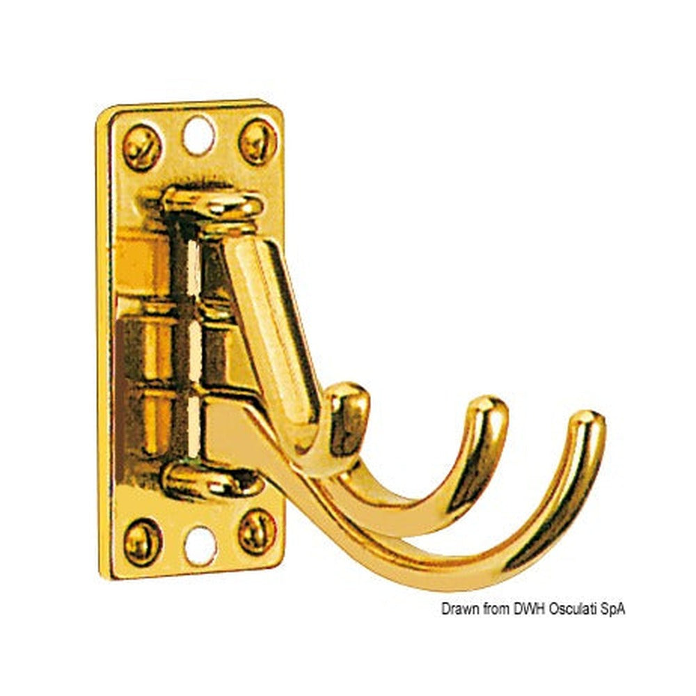 Coat hanger with 3 swivelling hooks