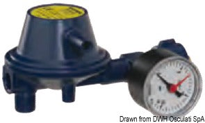30-Mb tryckregulator med monetär mätare