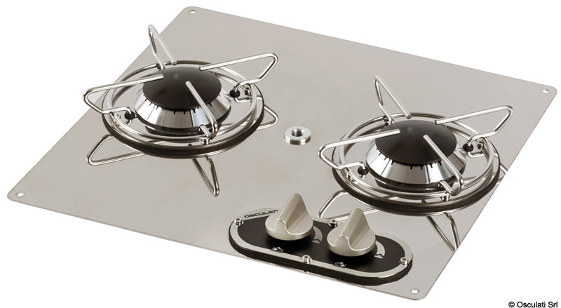 To-brenners kokeplate 380 x 360 mm