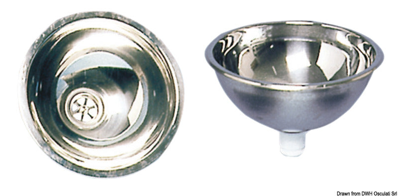 Hemispherical bathroom sinks