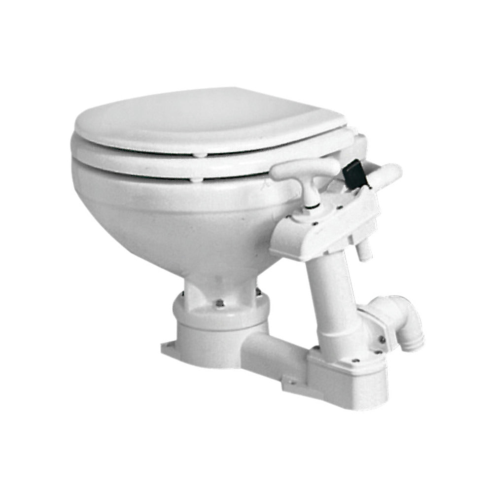 Manual toilet unit