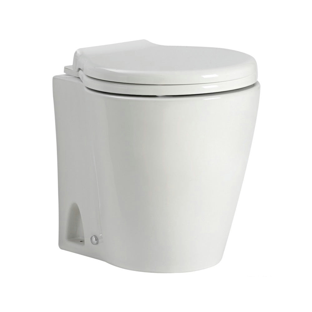 WC SILENT Slim electric marine toilet — 12V or 24V (compact, automatic flush)