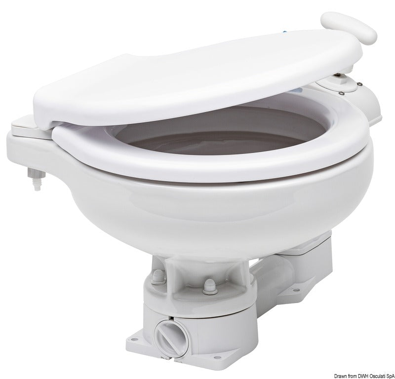 Manual toilet unit