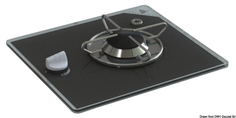 Kaasuliesi pyrokeraamisilla polttimilla