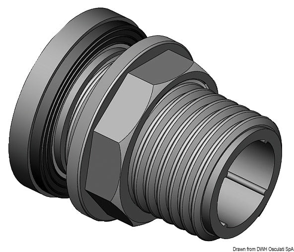 Letkuyhde mutterilla 3/4"