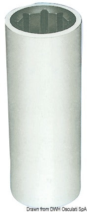 Shaft line bushings with resin outer frame. Millimeters marked on the indise/ outside.