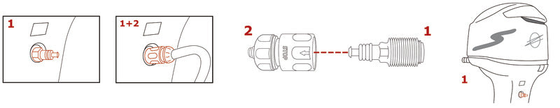 Moottorin huuhtelulaite D