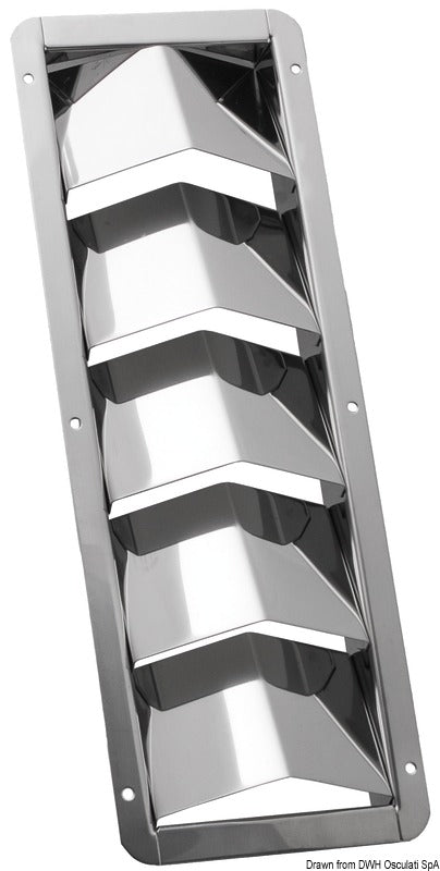 Suuren kapasiteetin säleikköiset tuuletusaukot