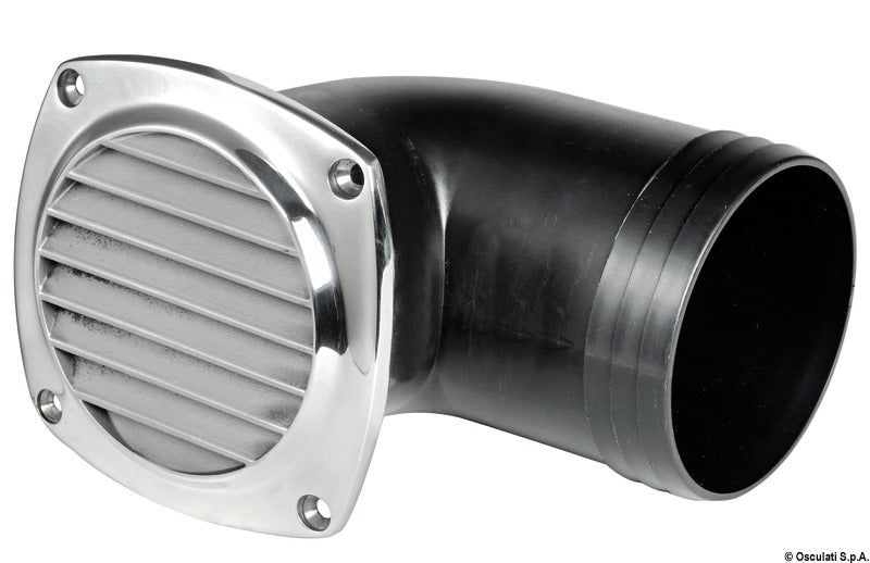 Kääntyvät letkuliittimet ruostumattomasta teräksestä valmistettuihin tuuletusaukkoihin