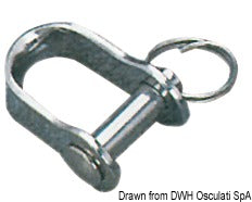 Shackle for mini-block, 1 pulley 6x25