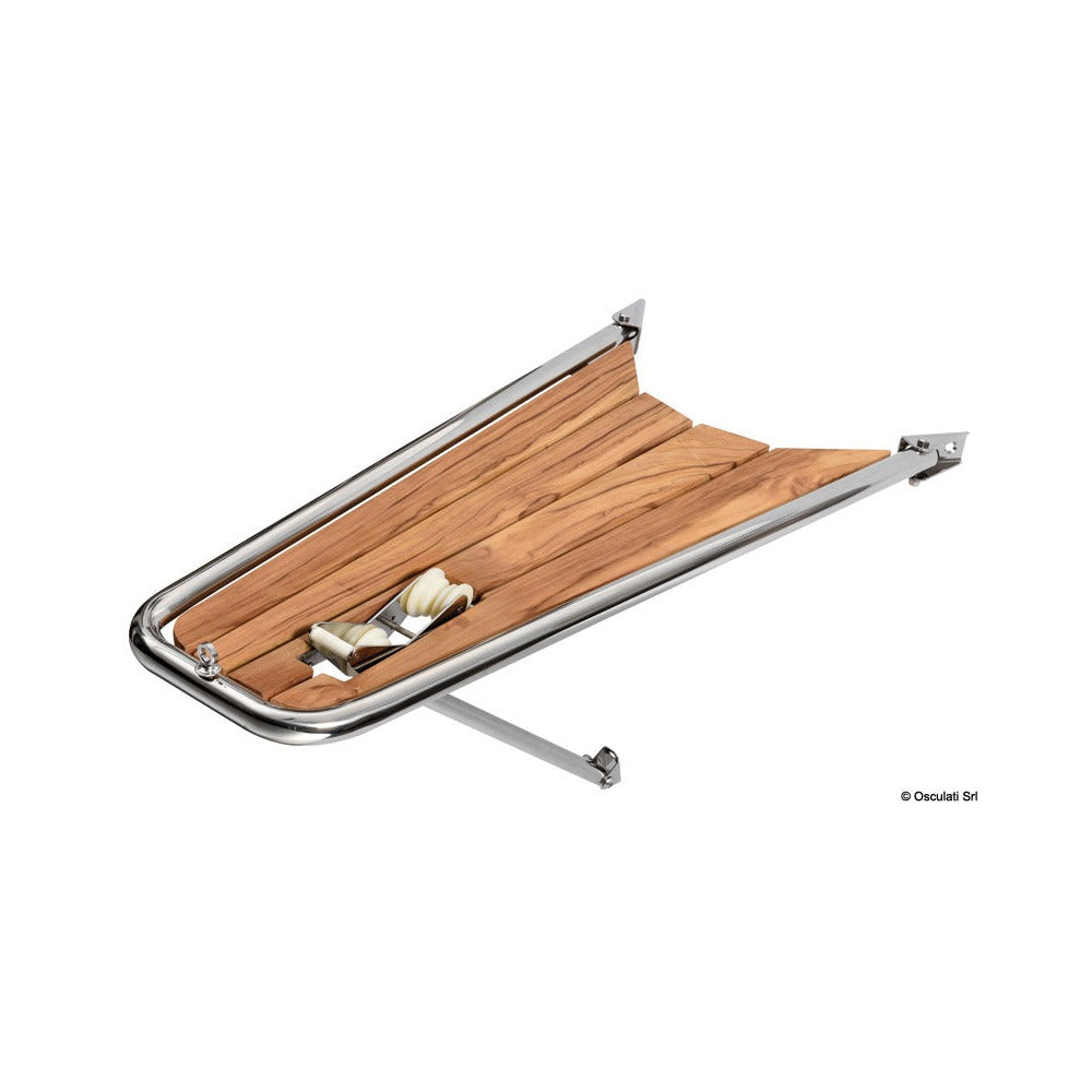 Dolphin striker with hinged bow roller for anchors