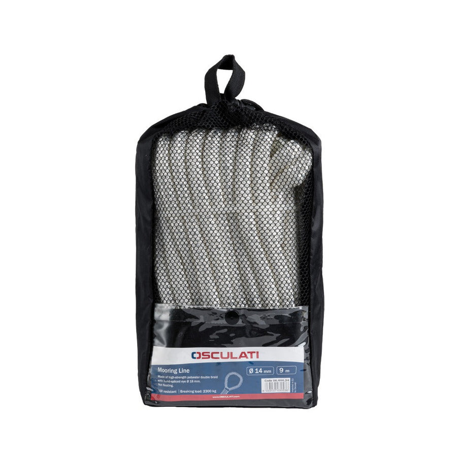 High-strength eye-spliced mooring line