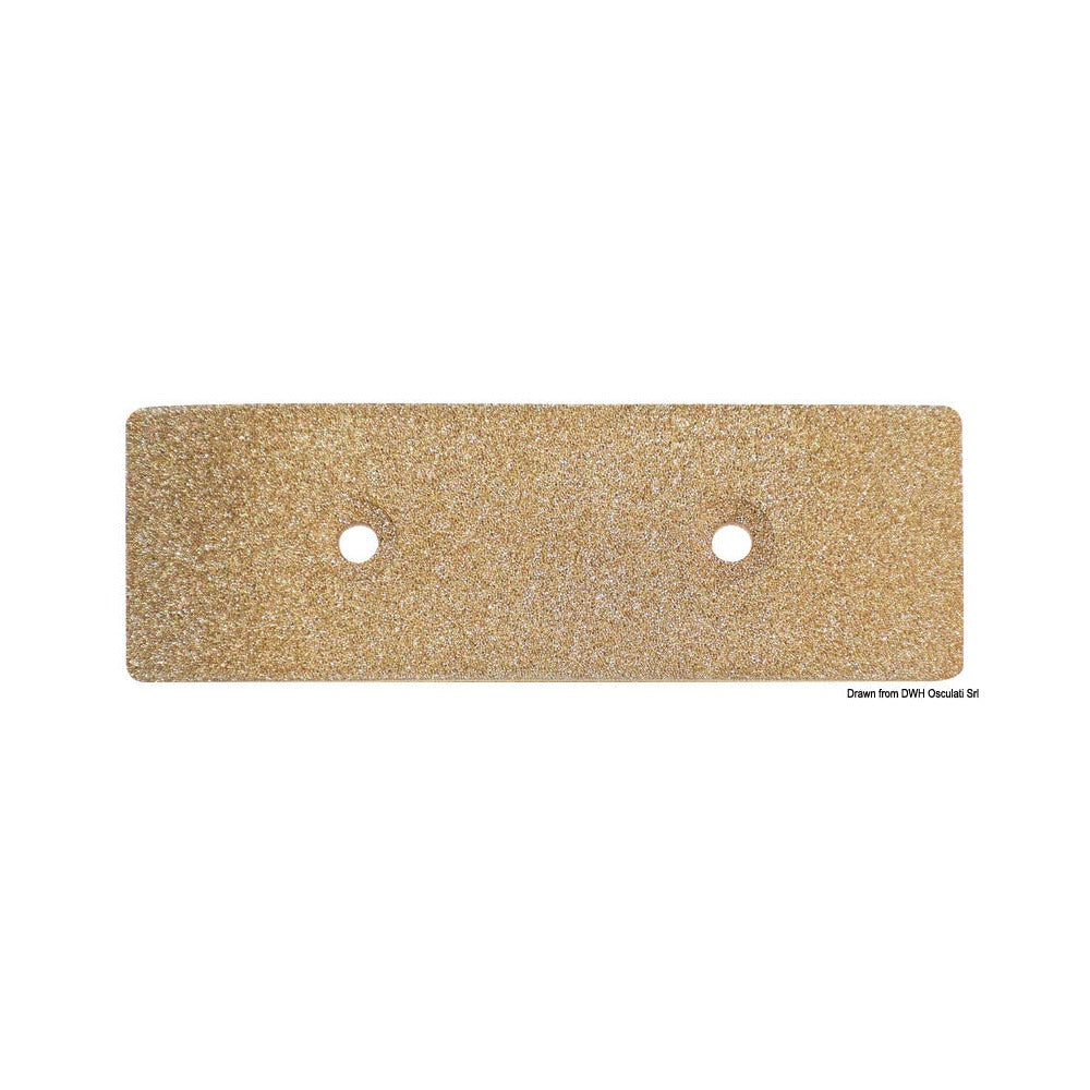 Groundplate mass plate equipped with nuts and bolt