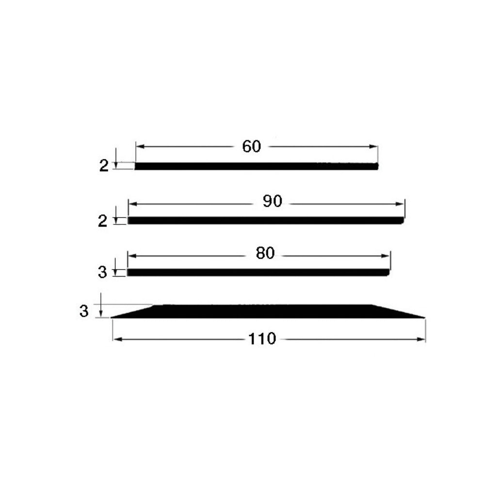Strips for keel or sideways made of EPDM