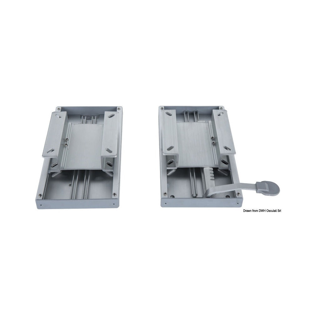 Twin slides for double seat