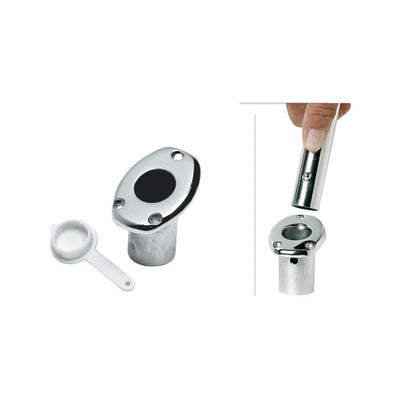 Flush recessed flagstaff socket
