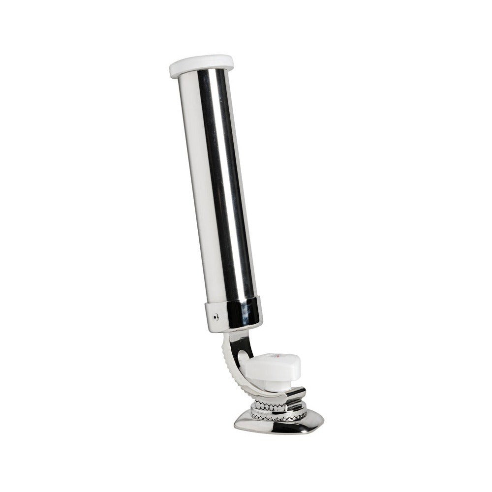 Stainless steel adjustable fishing rod holder
